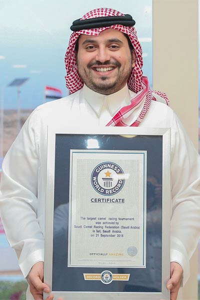 موسوعة غينيس العالمية تعلن مهرجان ولي العهد السعودي للهجن الأكبر بالعالم